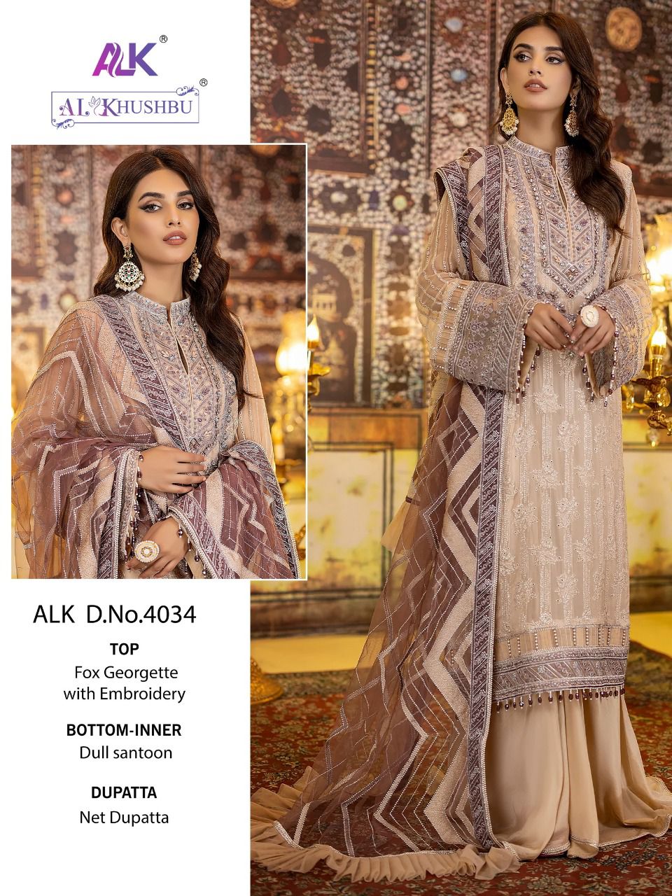 Alk Khushbu Adan Libas Vol 1 Wholesale Georgette Pakistani Suit